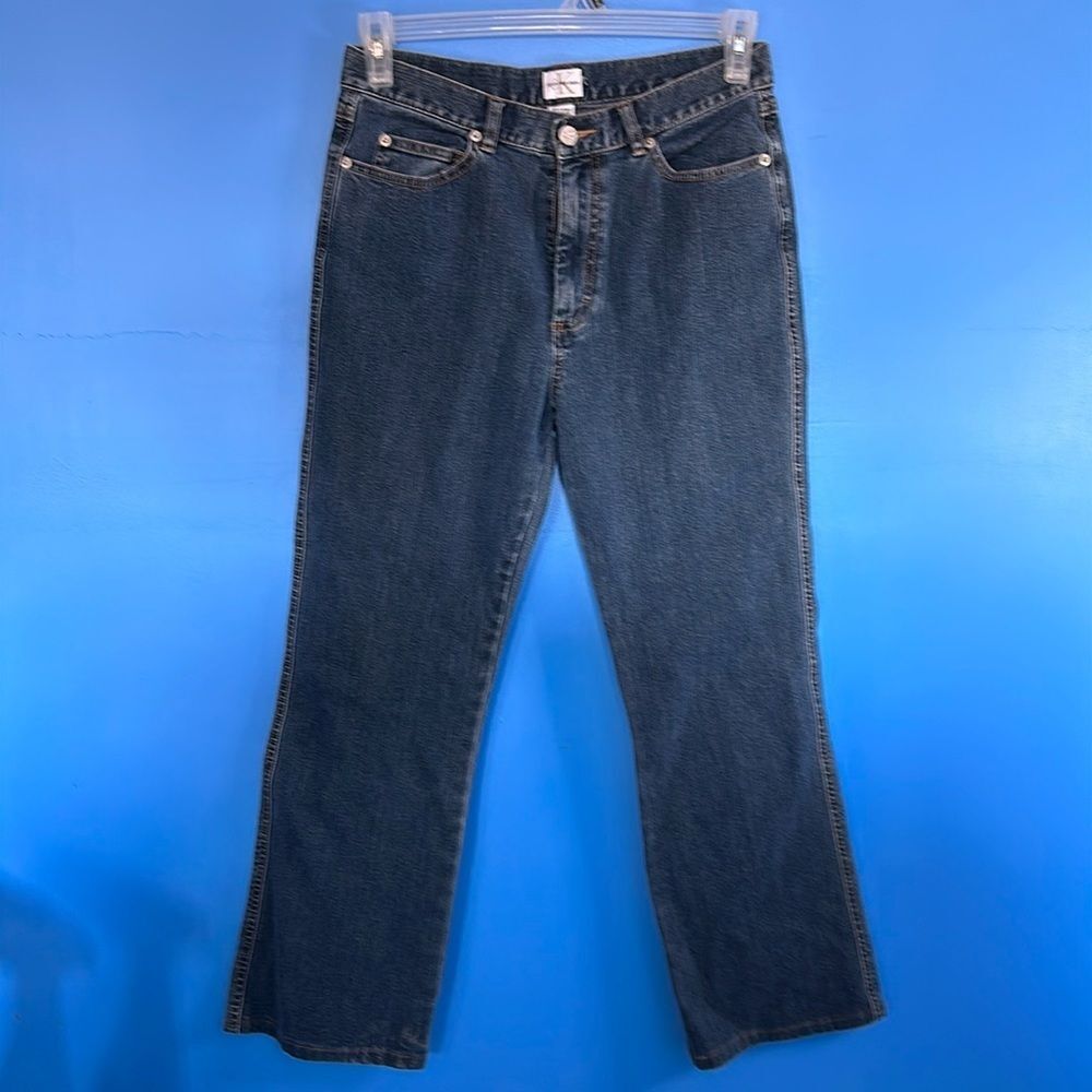Calvin Klein Women’s Vintage Boot Cut Jeans Size 12 Blue Denim Classic Fit